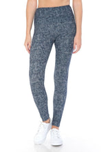 Load image into Gallery viewer, 5-inch Long Yoga Style Banded Lined Multi Printed Knit Legging With High Waist
