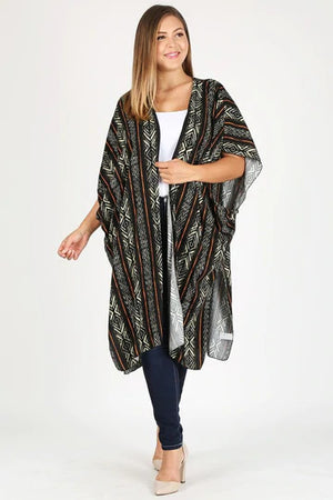 Rayon Dobby Print Long Stylish Kimono