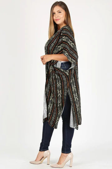 Rayon Dobby Print Long Stylish Kimono