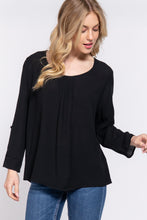 Load image into Gallery viewer, 3/4 Roll Up Slv Pleated Blouse
