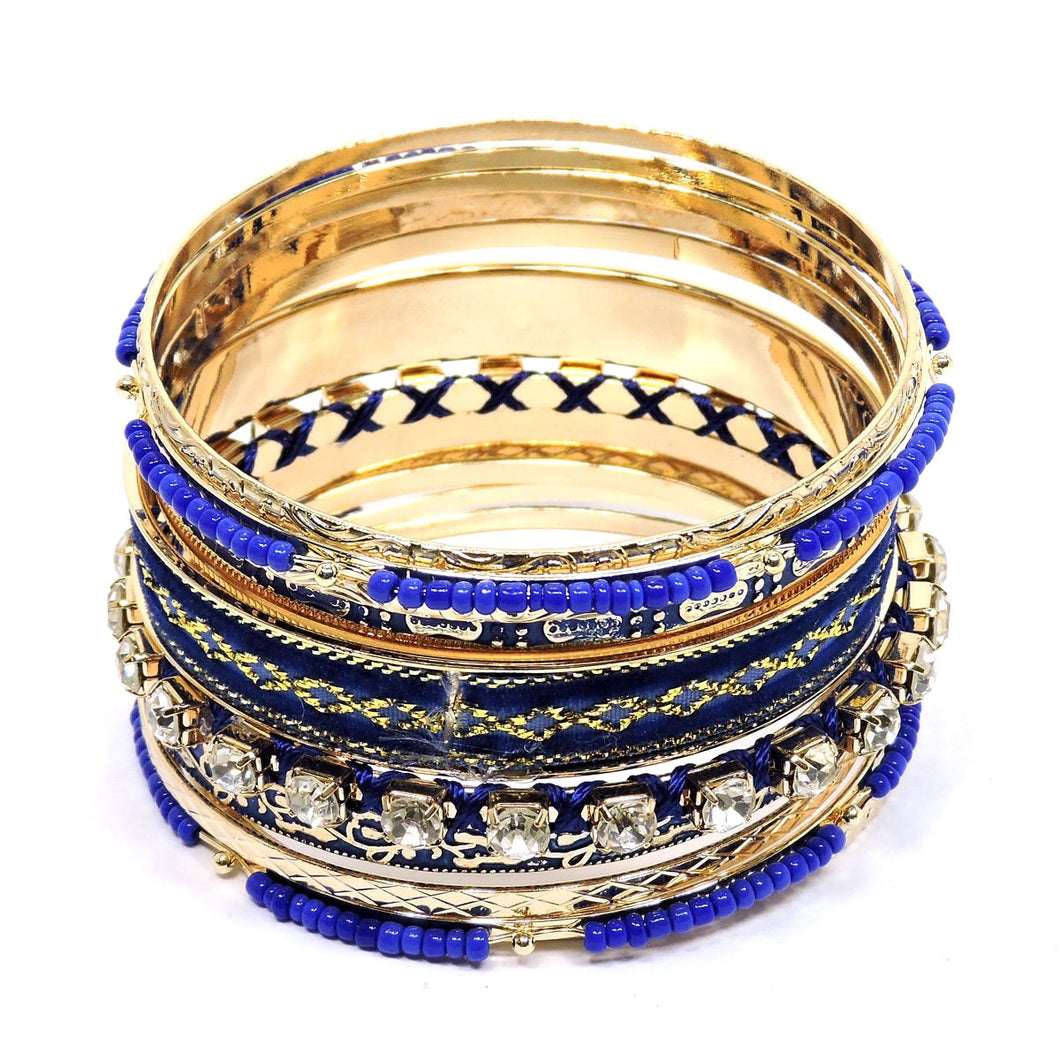 Cobalt Blue Fashion Multi-Bracelet